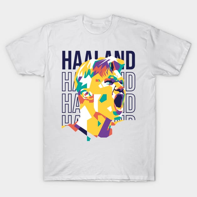 Erling Haaland Pop Art 1 - Erling Haaland - T-Shirt