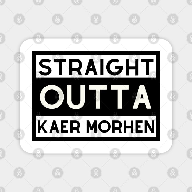 Straight Outta Kaer Morhen - The Witcher Magnet by oneduystore