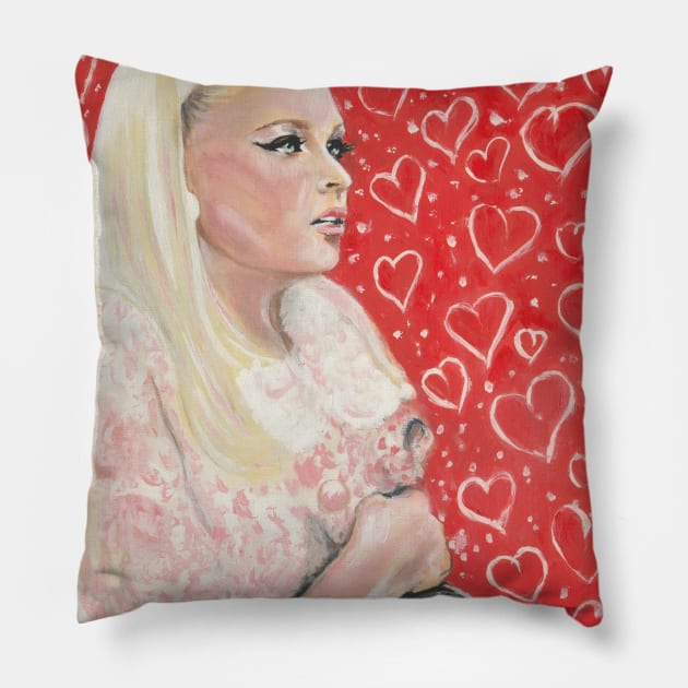 Svetlana Svetlichnaya & Yuri Nikulin Pillow by Svetlana Pelin