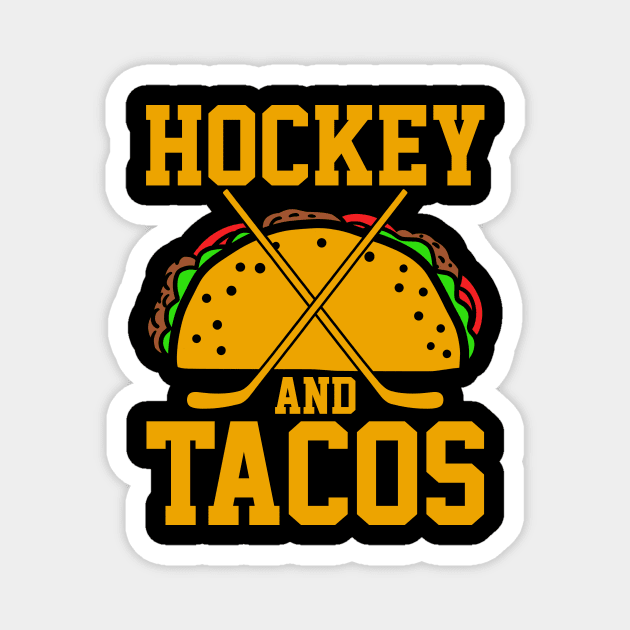 Hockey Taco Hockey Player Mexican Magnet by KAWAIITEE