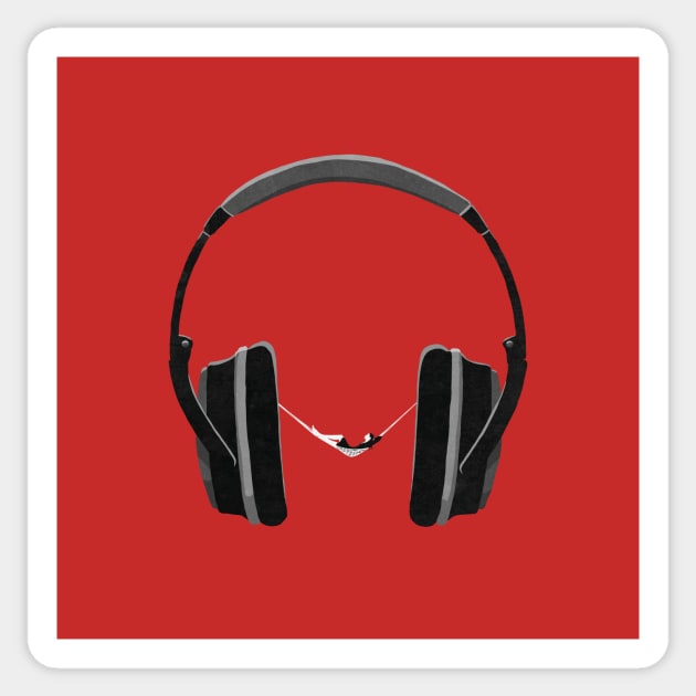 Relax and chill out music headphones - Headphones - Sticker