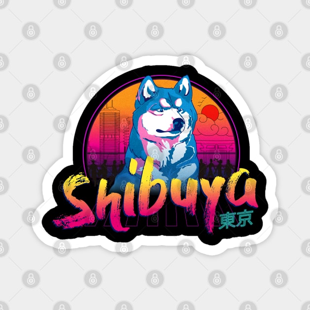 Hachiko Shibuya Magnet by BOandCO