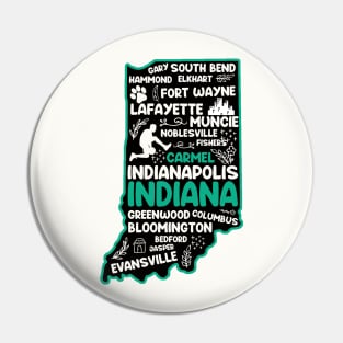 Carmel Indiana cute map Indianapolis, Fort Wayne, Evansville, Carmel, South Bend, Fishers Pin