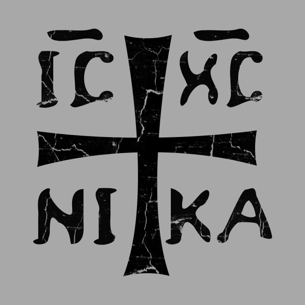 IC XC NIKA Greek Christigram  (meaning Jesus Christ Conquers) black text by Selah Shop