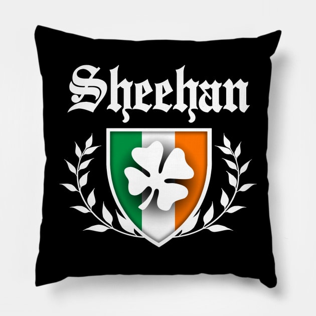 Sheehan Shamrock Crest Pillow by robotface