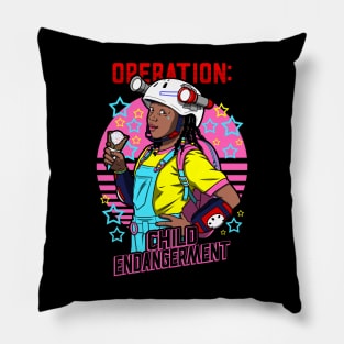 Stranger Things Erica Sinclair Funny Ice Cream Lover 80's Retro Neon Rad Meme Pillow