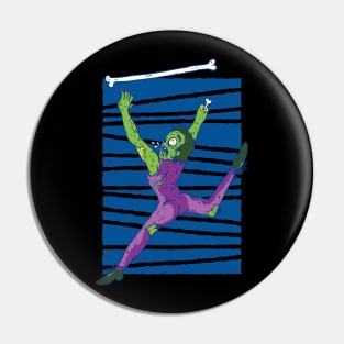 Zombie Baton Twirler Pin