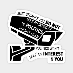 Politics (Black) Magnet