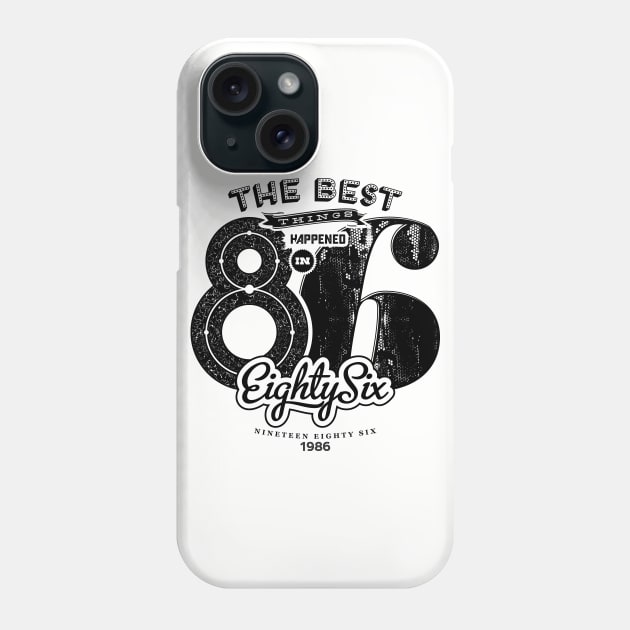 The best things happened in 86 Phone Case by Vilmos Varga