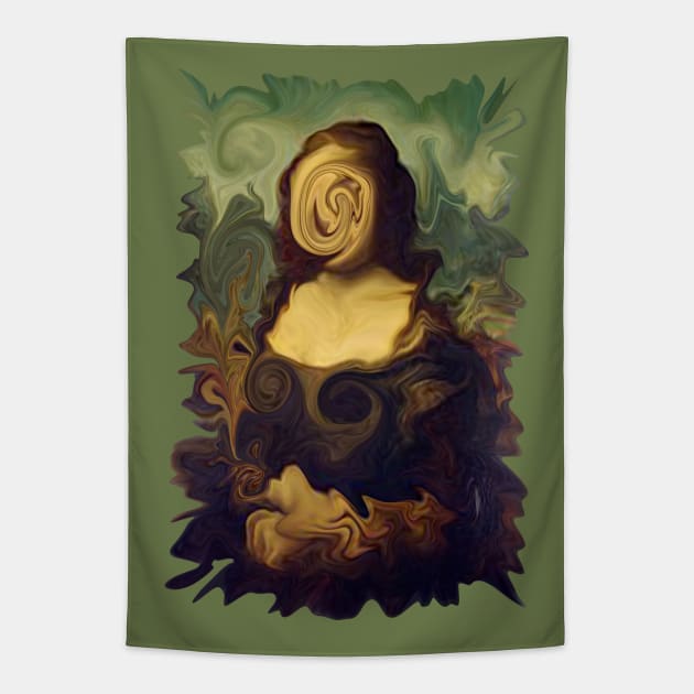 Mona Lisa Twirl OG Tapestry by CharlieCreator