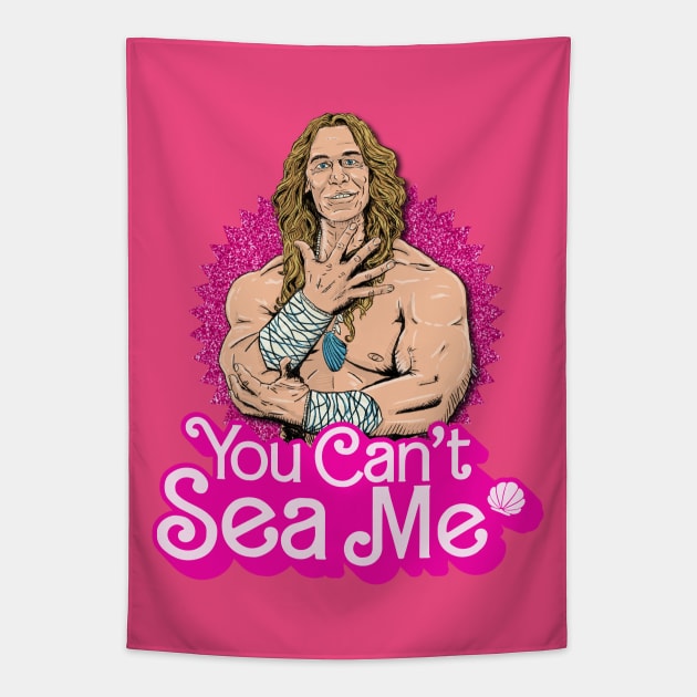 Mermaid Ken - You Can't Sea Me Tapestry by deancoledesign