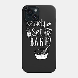 Ready , Set Bake Text Art Phone Case