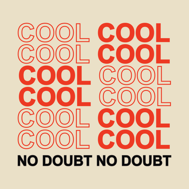 Cool Cool No Doubt No Doubt Black and Red by Julia Newman Studio