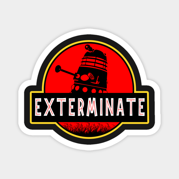 Darlek Exterminate Jurassic Park Dr Who Magnet by Nova5