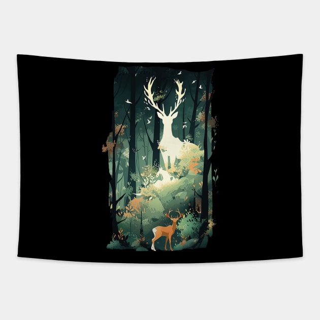 deer Tapestry by dorapeterx
