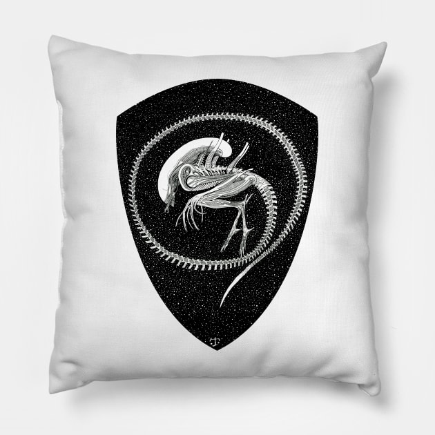 Xenomorph Pillow by tristan.r.rosenkreutz