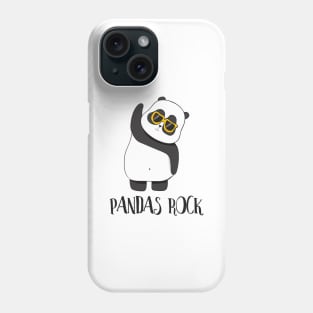 Pandas Rock! Funny Cute Panda Phone Case