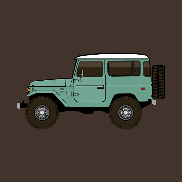 fj40 Land Cruiser green by -oddlyeven-