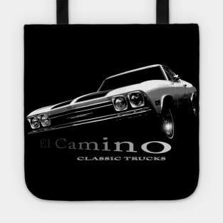 1968 El Camino, Chevrolet, black shirt Tote