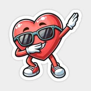 Dabbing Heart Magnet