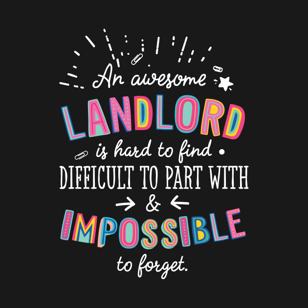 An awesome Landlord Gift Idea - Impossible to Forget Quote by BetterManufaktur