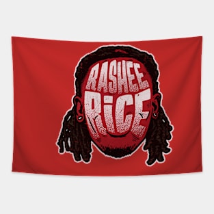 Rashee Rice Kansas City Player Silhouette Tapestry