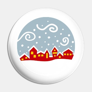 Christmas Snow Pin