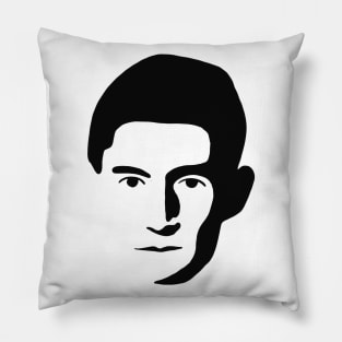 Franz Kafka Minimal Stencil Portrait Pillow