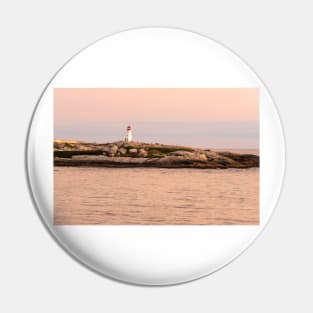 Peggy's Cove lighthouse at sunset Pin