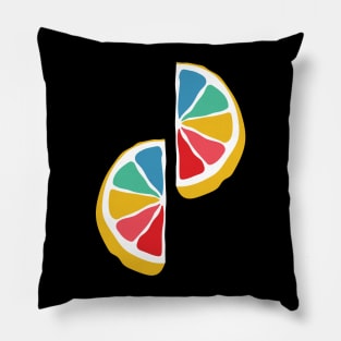 Rainbow Lemon Slices Pillow