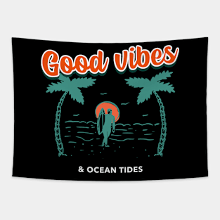 Good vibes & ocean tides Tapestry