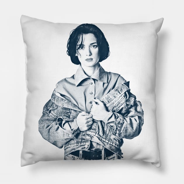 Winona ///\\\ 90s Style Aesthetic Design Pillow by DankFutura