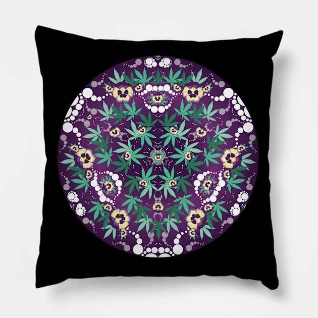 Pot and Pansys Pillow by MellagramaticDesigns622