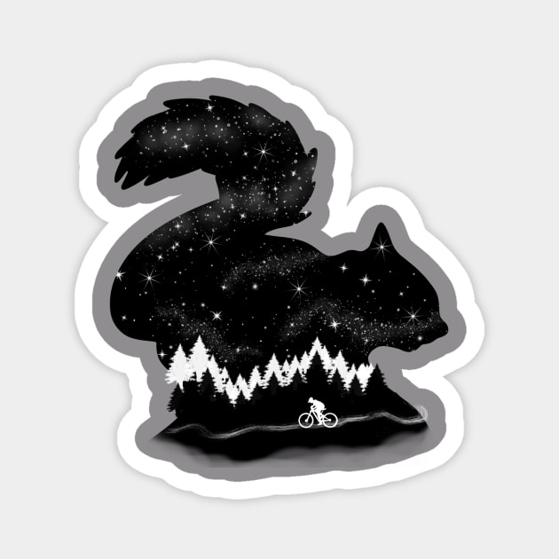 Squirrel hills Magnet by Handie