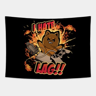 I Hate Lag Video Gamer Tapestry