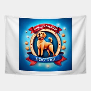 World’s Greatest Dog Dad Tapestry