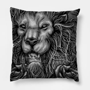 King of Lions Pillow