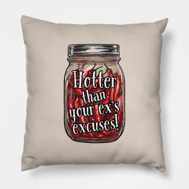 Dried Peppers Jar Pillow by sifis