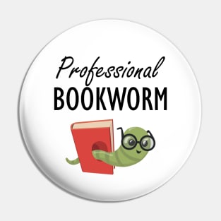 Professional Bookworm Pin