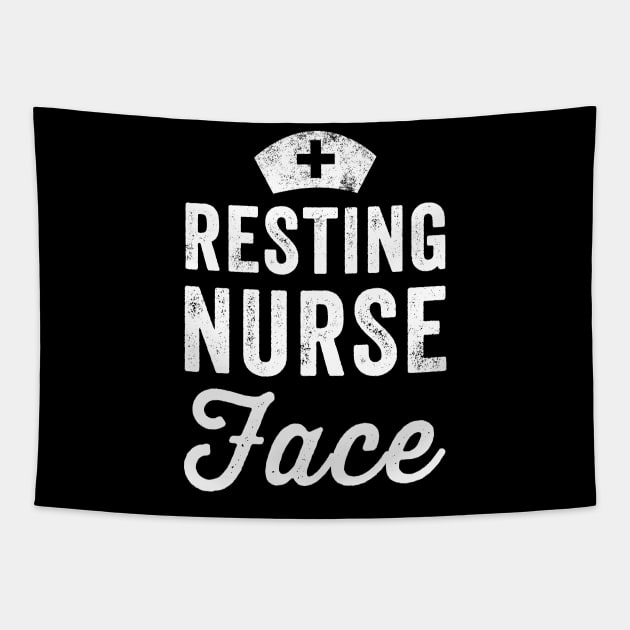 Resting nurse face Tapestry by captainmood