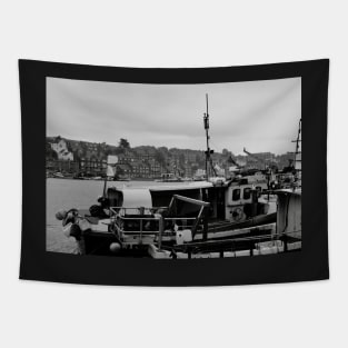 Boats of Whitby Harbour Tapestry