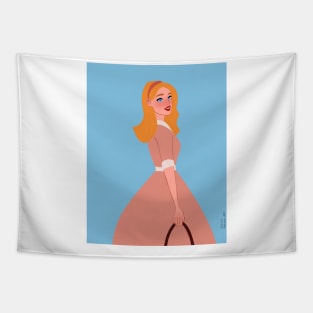 Shopping girl Tapestry