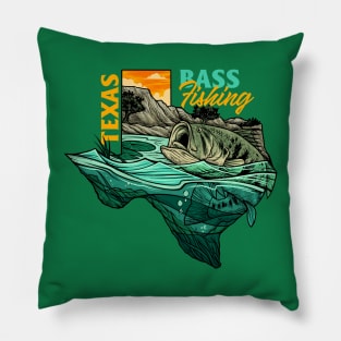 Texas bass fishing Pillow