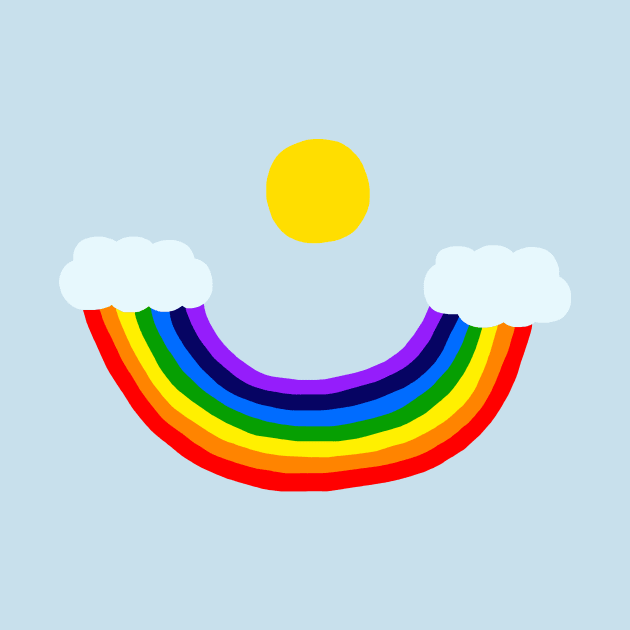 Smiling Rainbow Sky by Art by Deborah Camp