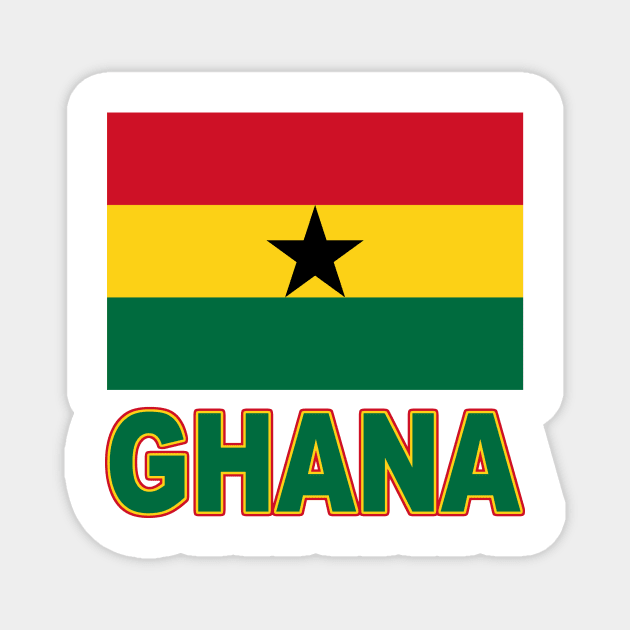 The Pride of Ghana - National Flag Design Magnet by Naves