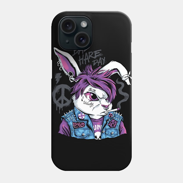 Bad Hare Day Phone Case by CPdesign