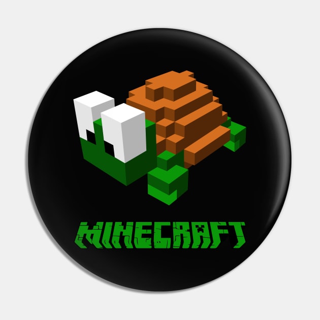 Minecraft Turtle Pin by swirlydesign