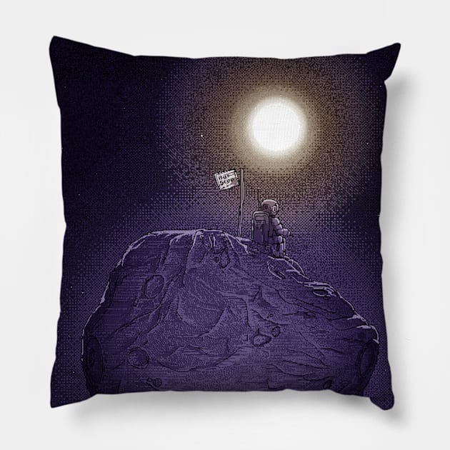 Alone in Space Pillow by katmargoli