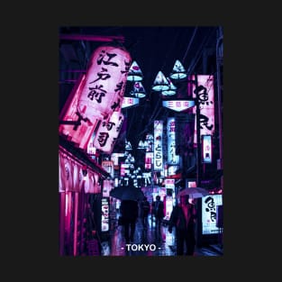 Tokyo Street Neon Synthwave T-Shirt