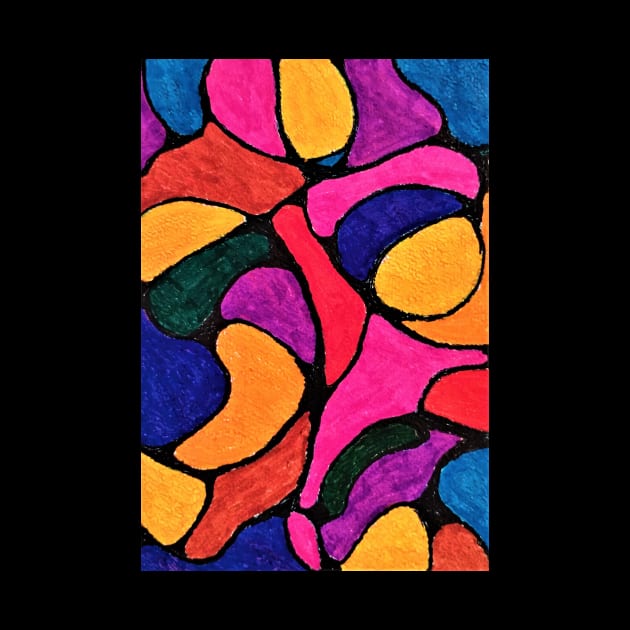 Stained Glass Mosaics 2-Neographic-art,Relaxing Art,Meditative Art by born30